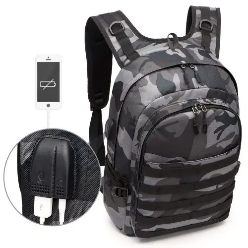 Camouflage tactical backpack with MOLLE – BEARKY BC33 digital camo rucksack